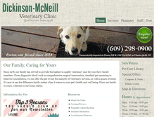 Tablet Screenshot of dickinsonmcneill.com